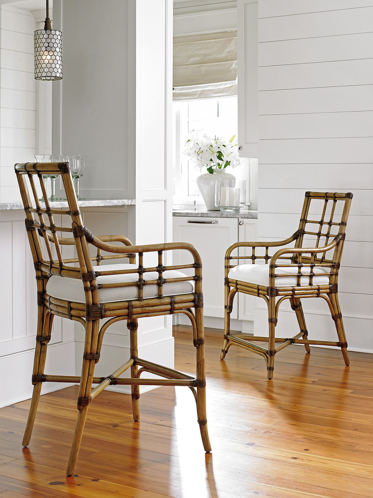Twin Palms - Lands End Bar Height Stool - Light Brown