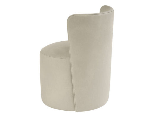 Copacabana - Murales Leather Side Chair - Gray