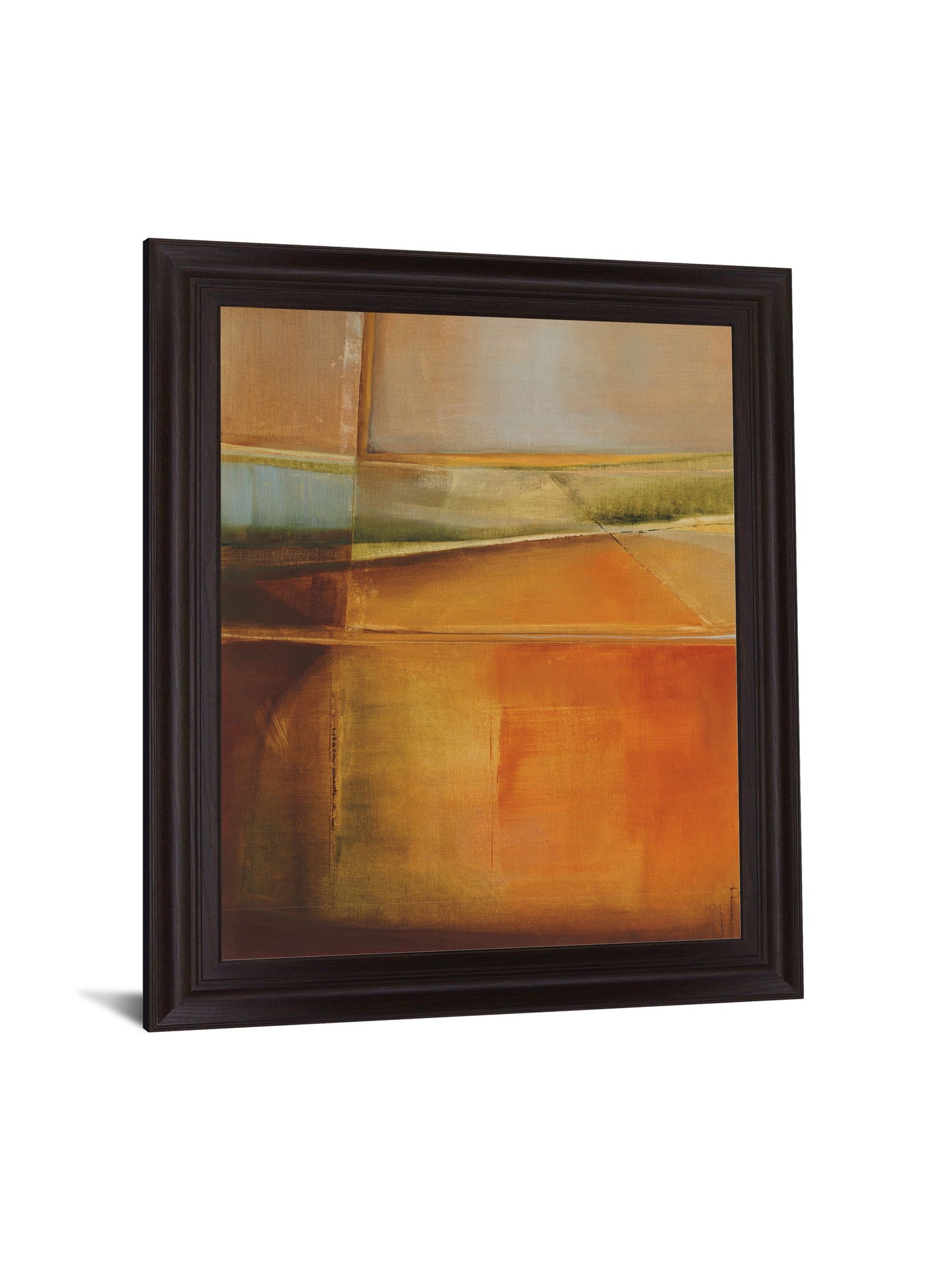 Golden Fields - 28" x 34" Framed Wall Art - Orange