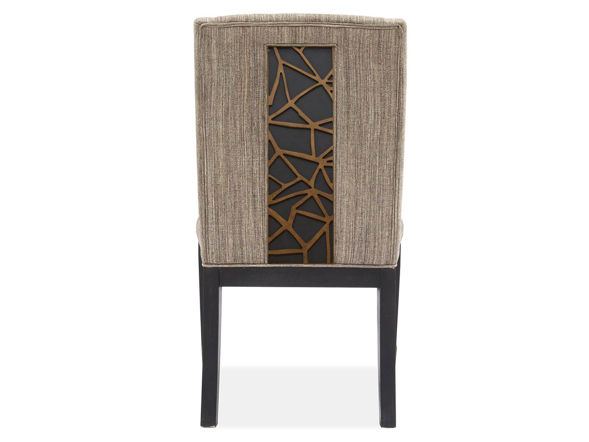 Ryker - Upholstered Host Side Chair (Set of 2) - Nocturn Black And Coventry Gray