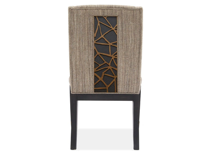 Ryker - Upholstered Host Side Chair (Set of 2) - Nocturn Black And Coventry Gray