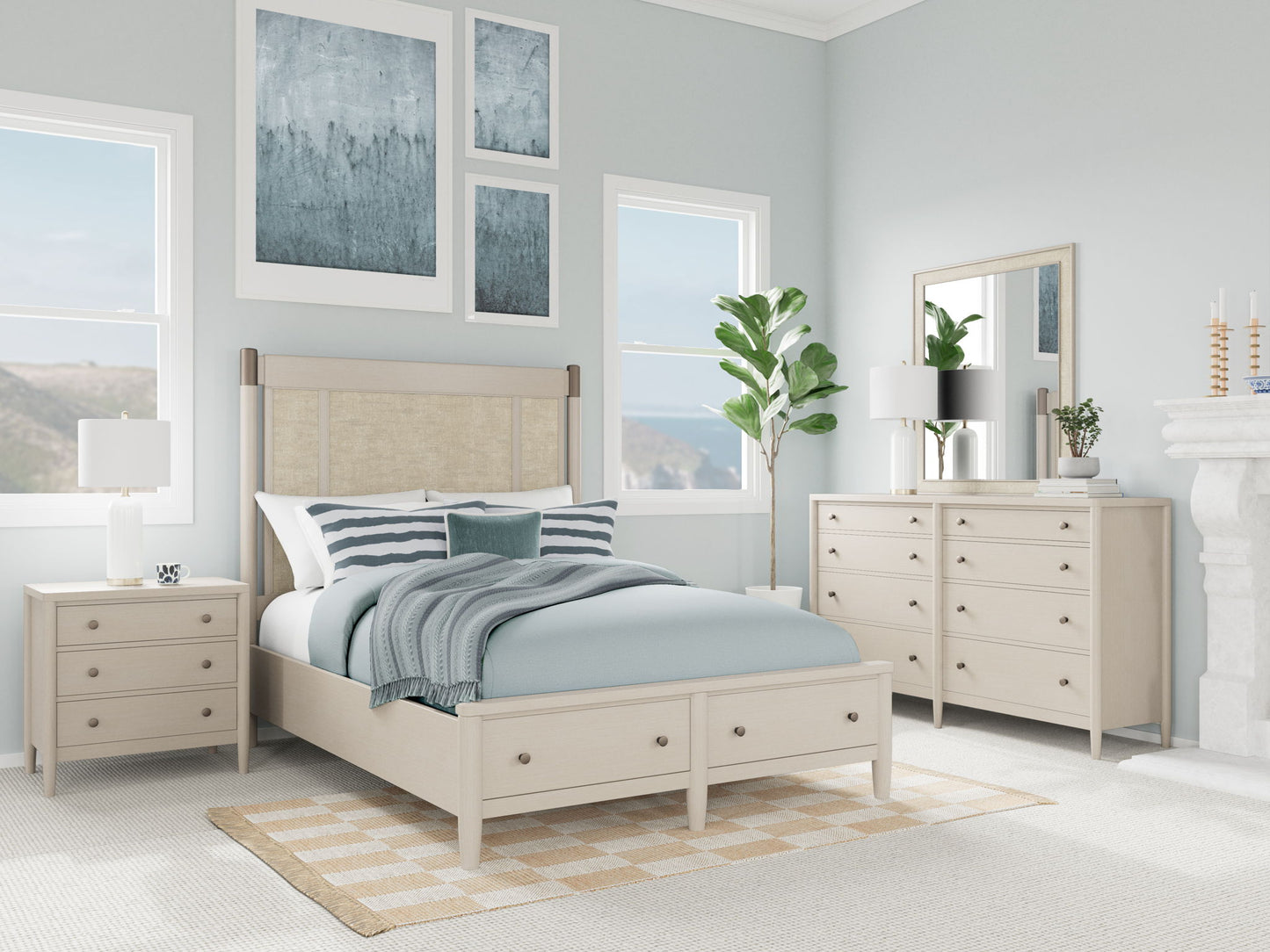 Laguna - Queen Storage Footboard - Beige