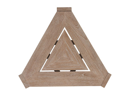 Stillwater Cove - Triangular End Table - Dark Brown