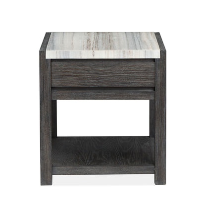 Plum Creek - Rectangular End Table - Ravenwood Black