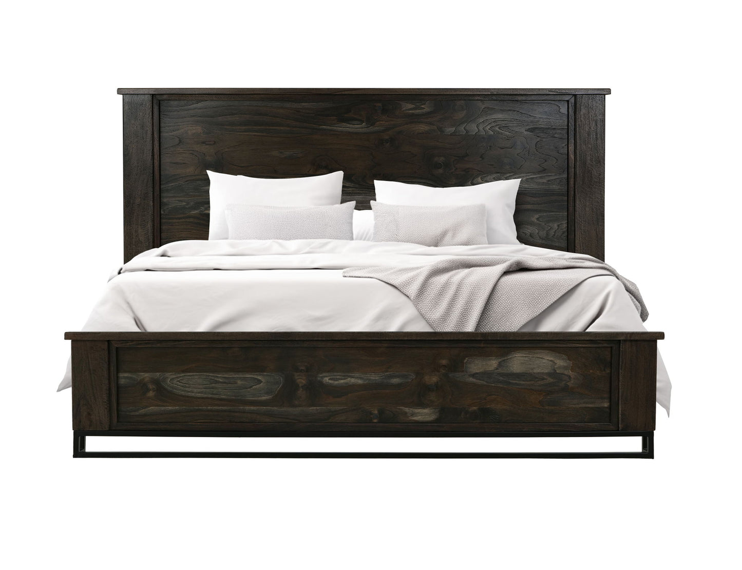 Teak - King Platform - Oil Black
