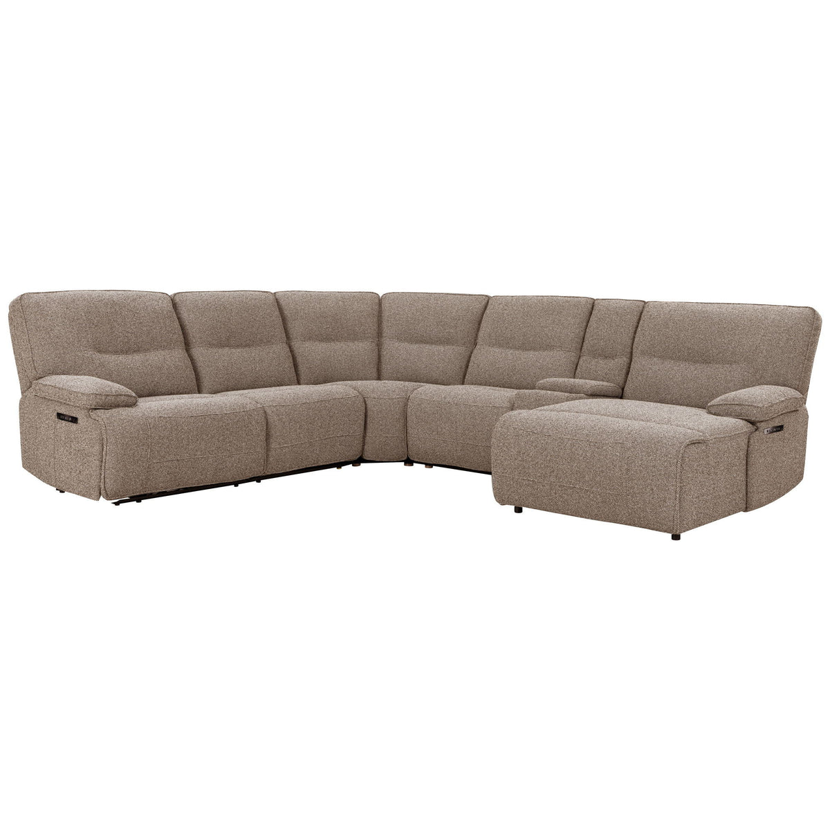 Lucius - Power Right Arm Facing Chaise P1 - Gellar Earth