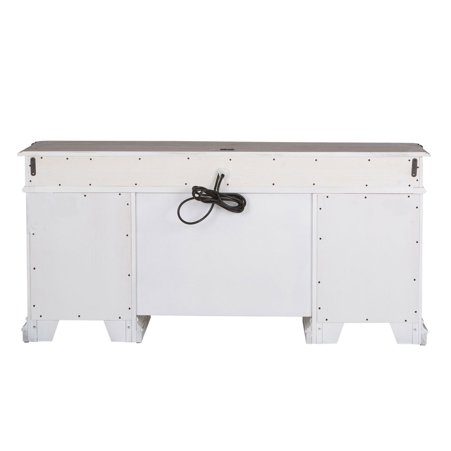 Magnolia Manor - Jr Executive Credenza Base - Antique White