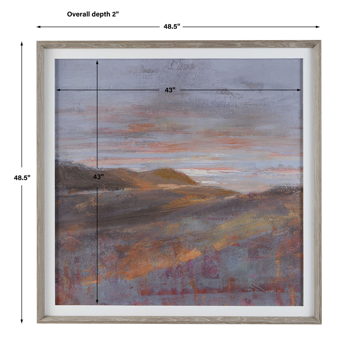 Dawn On The Hills - Framed Print - Purple