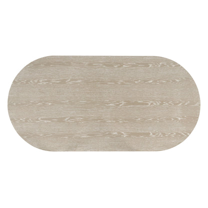 Gwendolyn - Oval Dining Table Top - Cerused Taupe