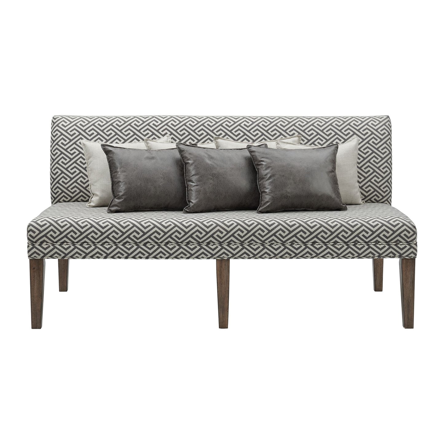 Gramercy - Upholstered Dining Settee - Dark Brown