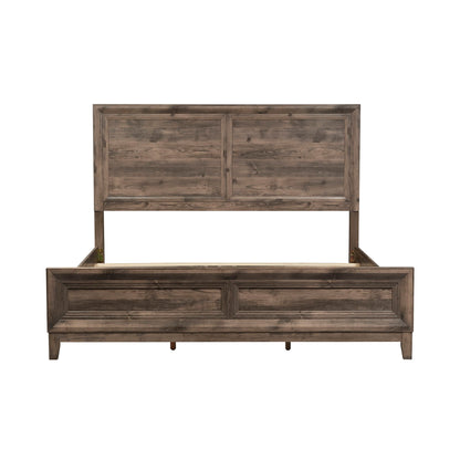 Ridgecrest - King Panel Headboard & Footboard - Cobblestone