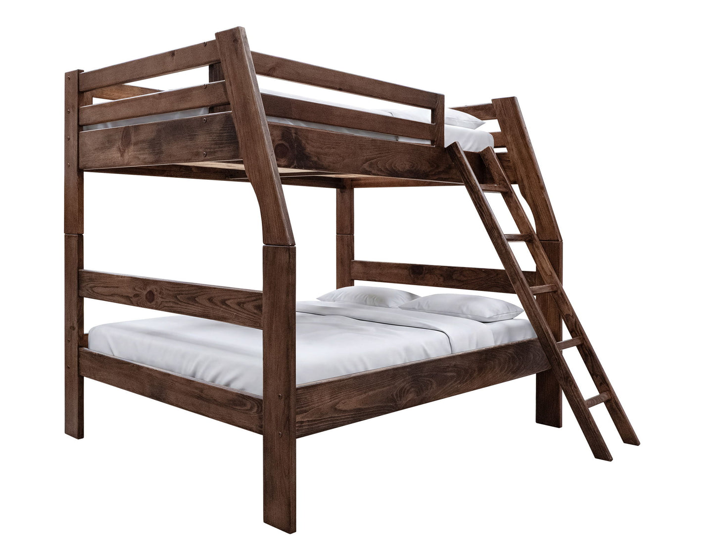 Forte - Top Bunk Bed Twin Over Full - Brown