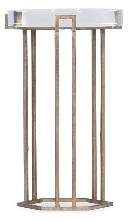 Melange - Grove Round End Table - Dark Brown