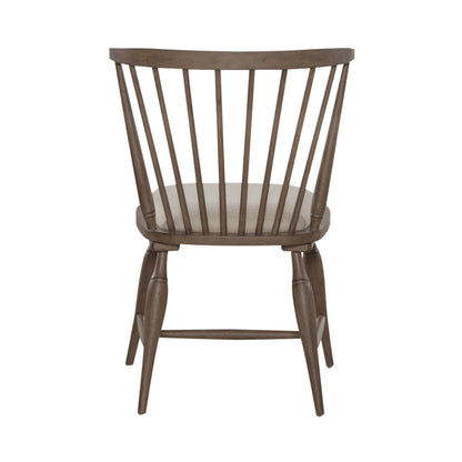 Americana Farmhouse - Upholstered Seat Windsor Chair - Dusty Taupe