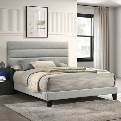 Asher - 5/0 Queen Headboard, Footboard, And Slats - Smoke