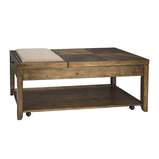 Mitchell - 3 Piece Table Set (1 Cocktail 2 End Tables) - Nutmeg