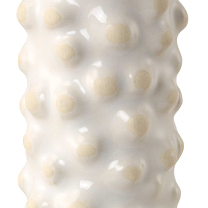 Makira - Cylindrical Sculptures (Set of 3) - Pearl Silver