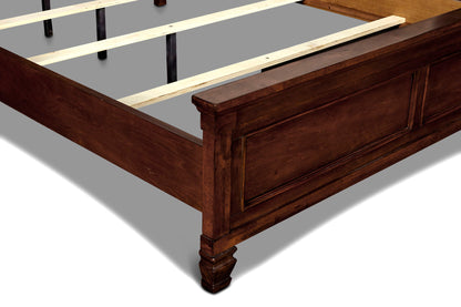 Tamarack - 3/3 Twin Headboard, Footboard & Slats - Brown Cherry