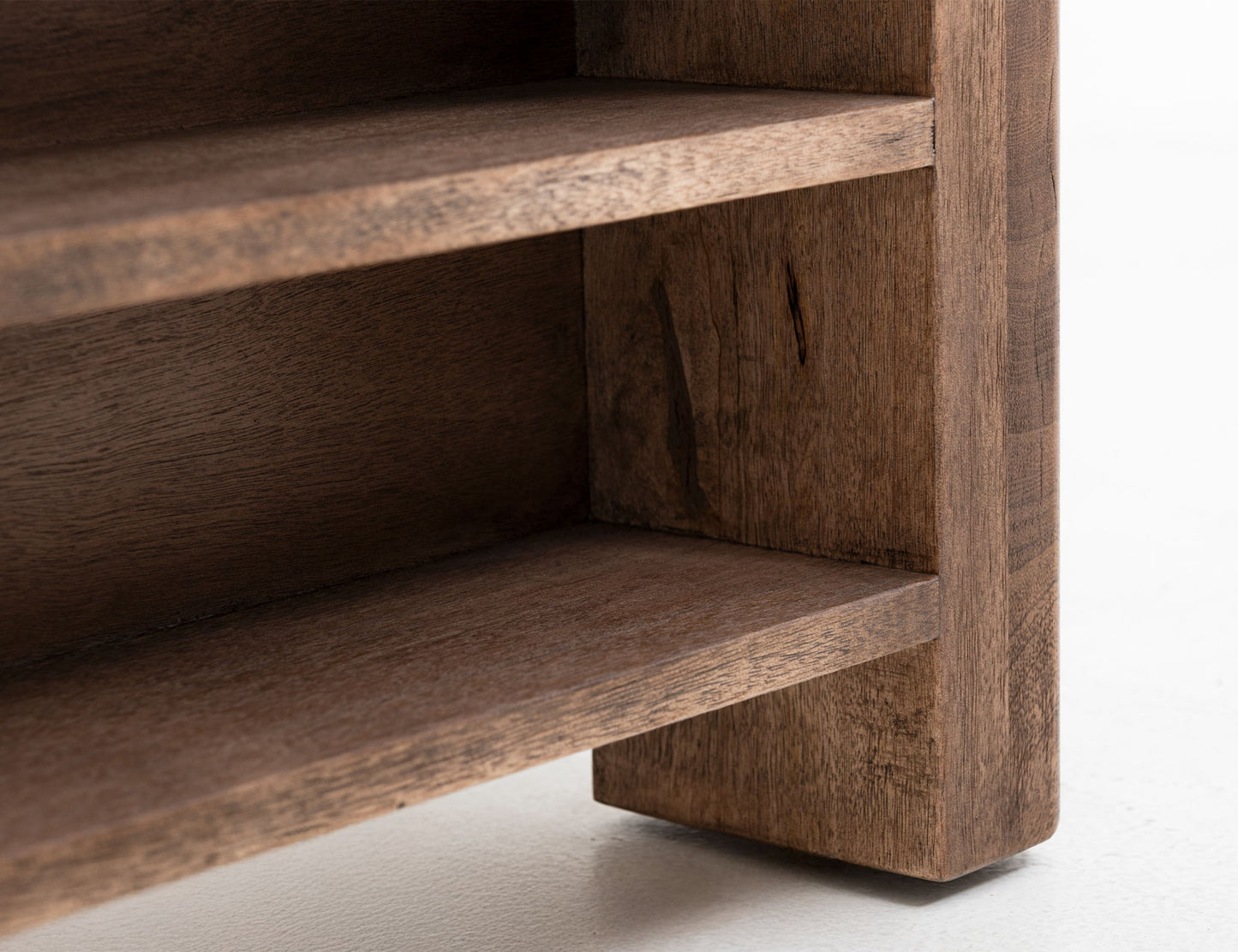 Praga - Eastern King Storage Platform - Almond / Barrel Brown