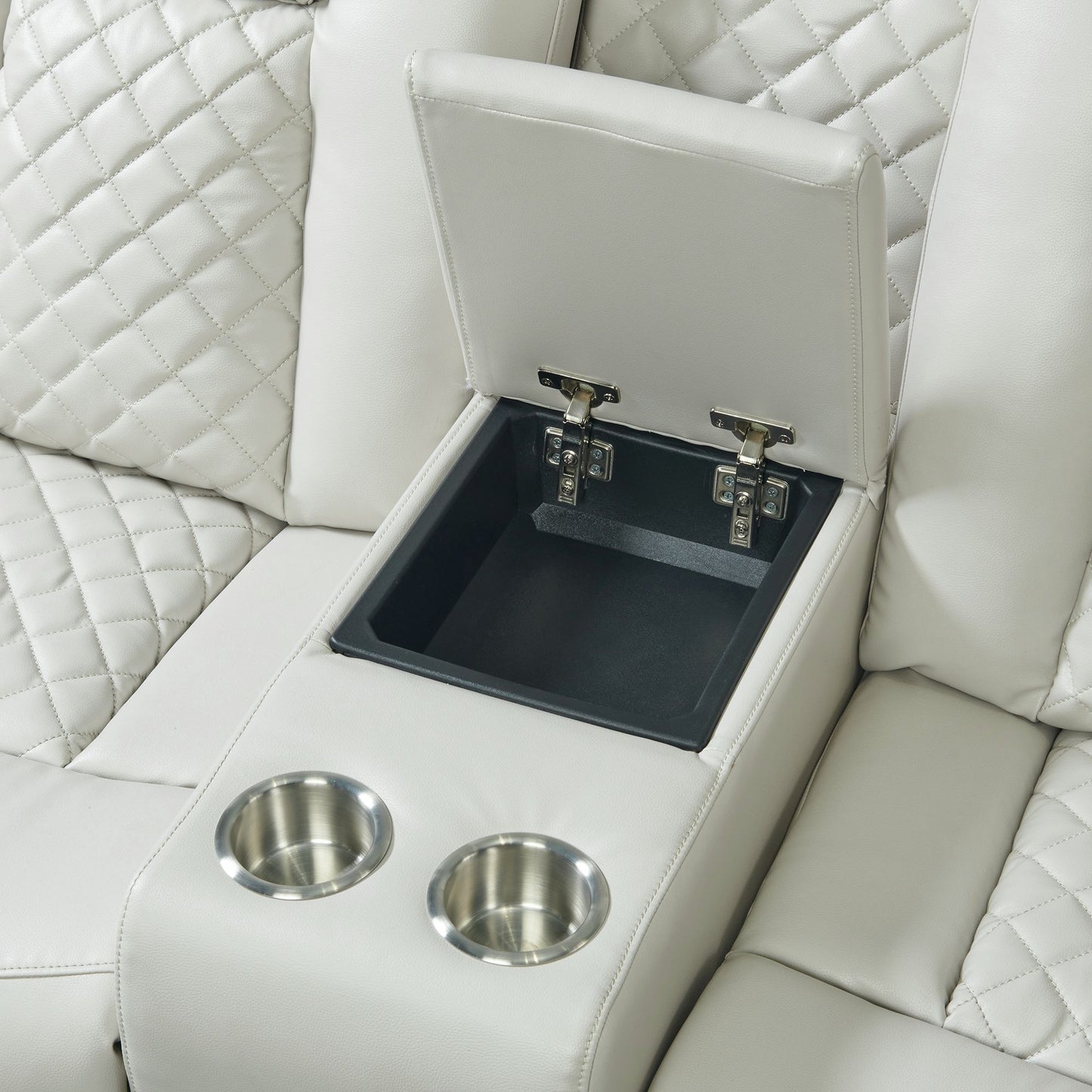 Carlo - Power Motion Loveseat With Power Headrest, Console And LED