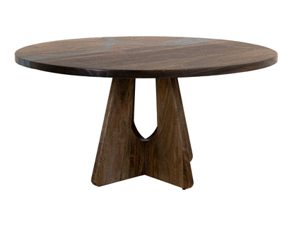 Zaphiro - Round Table Top - Dark Brown