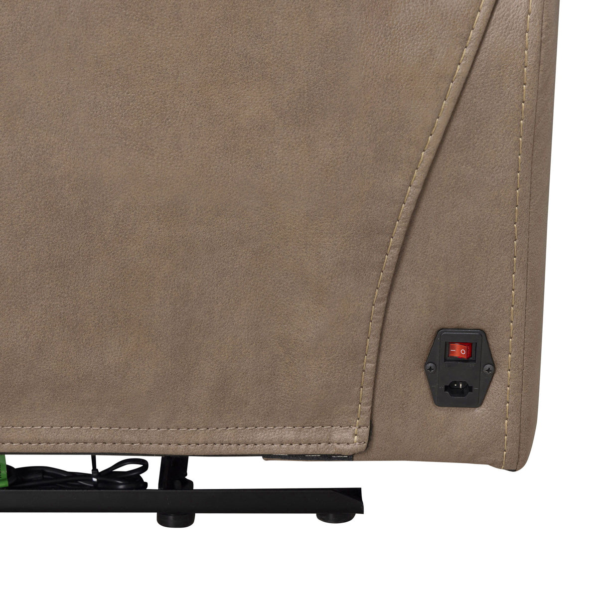 Gladiator - Power Left Arm Facing Zero G Recliner - Genova Mocha