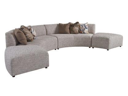 Zanzibar - Alston Wedge Ottoman - Gray