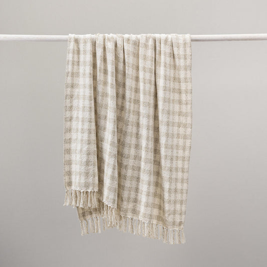 Sari - Throw 50 x 70 - Natural / Ivory