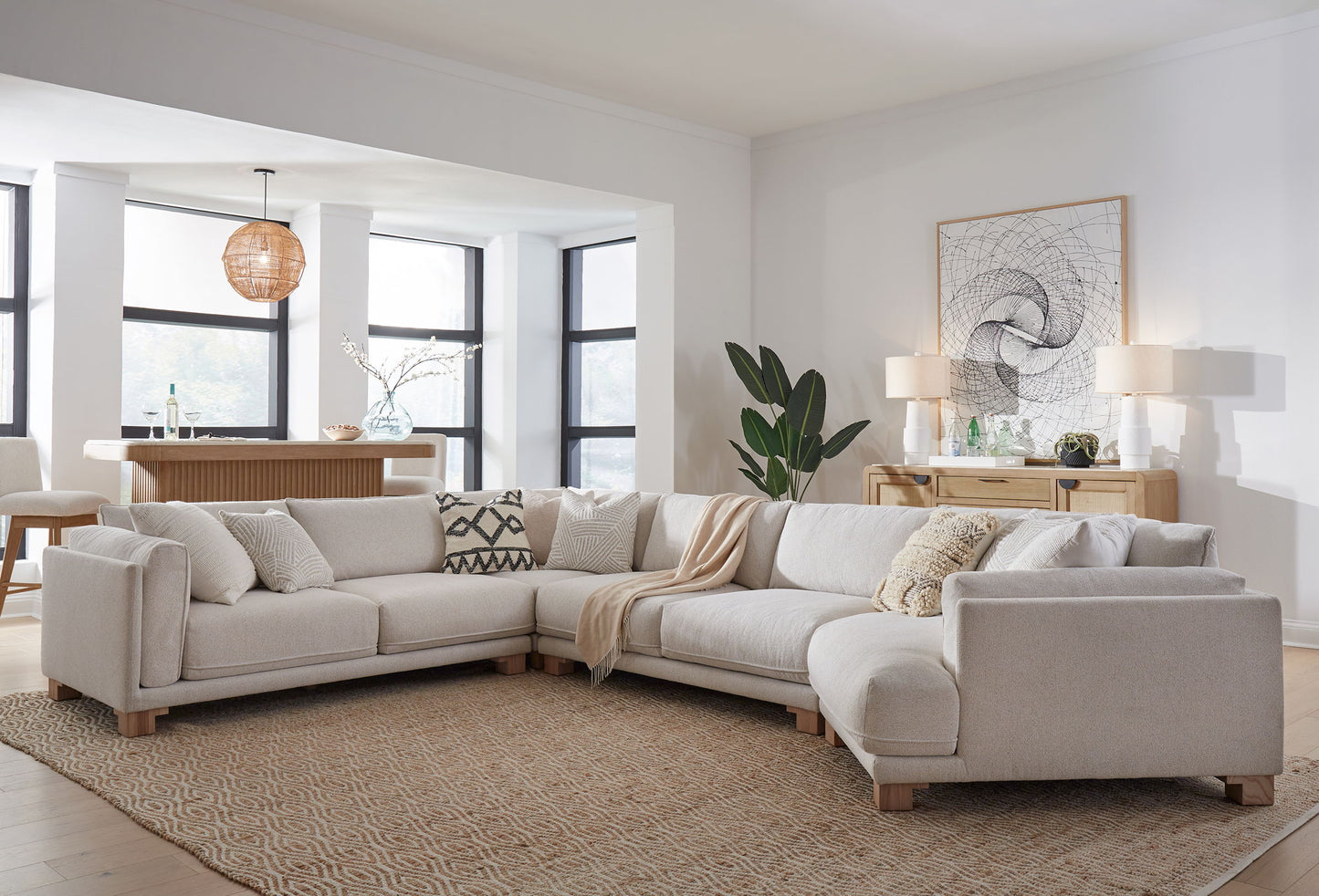 Escape - Armless Loveseat - Mirage Mist
