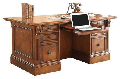 Huntington - Executive Desktop - Antique Vintage Pecan