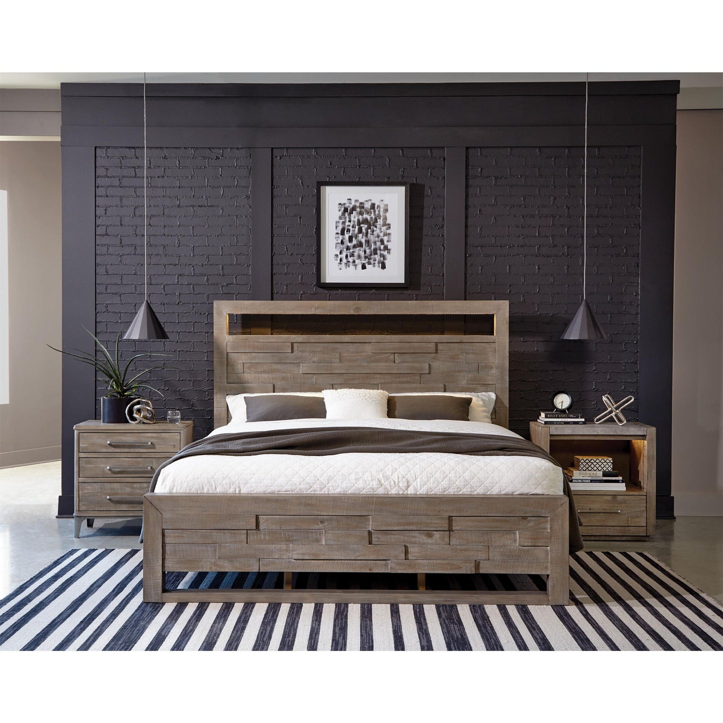 Intrigue - Queen Panel Footboard - Hazelwood