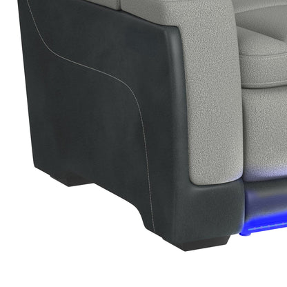 Lantana - Power Motion Loveseat With Power Headrest, LED, And Console