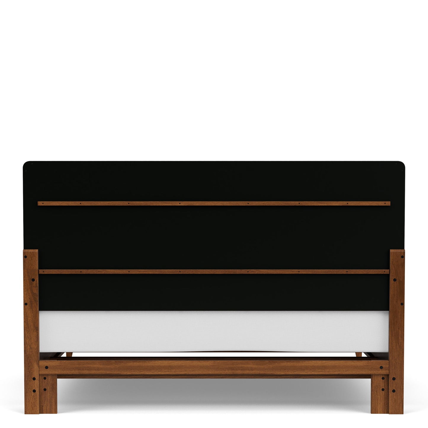 Elsie - Queen / King Poster Bed Rails - Dark Brown