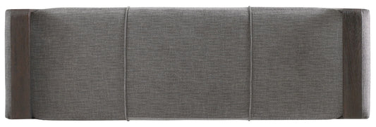 Curata - Upholstered Bench - Dark Gray