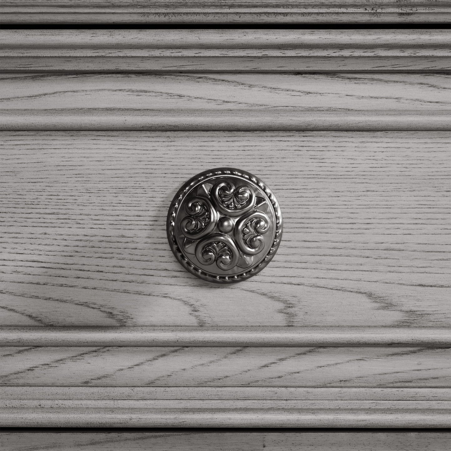 Glenmore - Curio Top With 2 LED Lights - Aged Gray