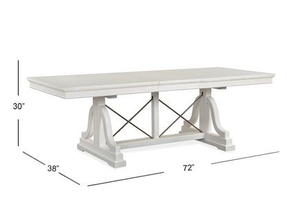 Heron Cove - Trestle Dining Table - Chalk White