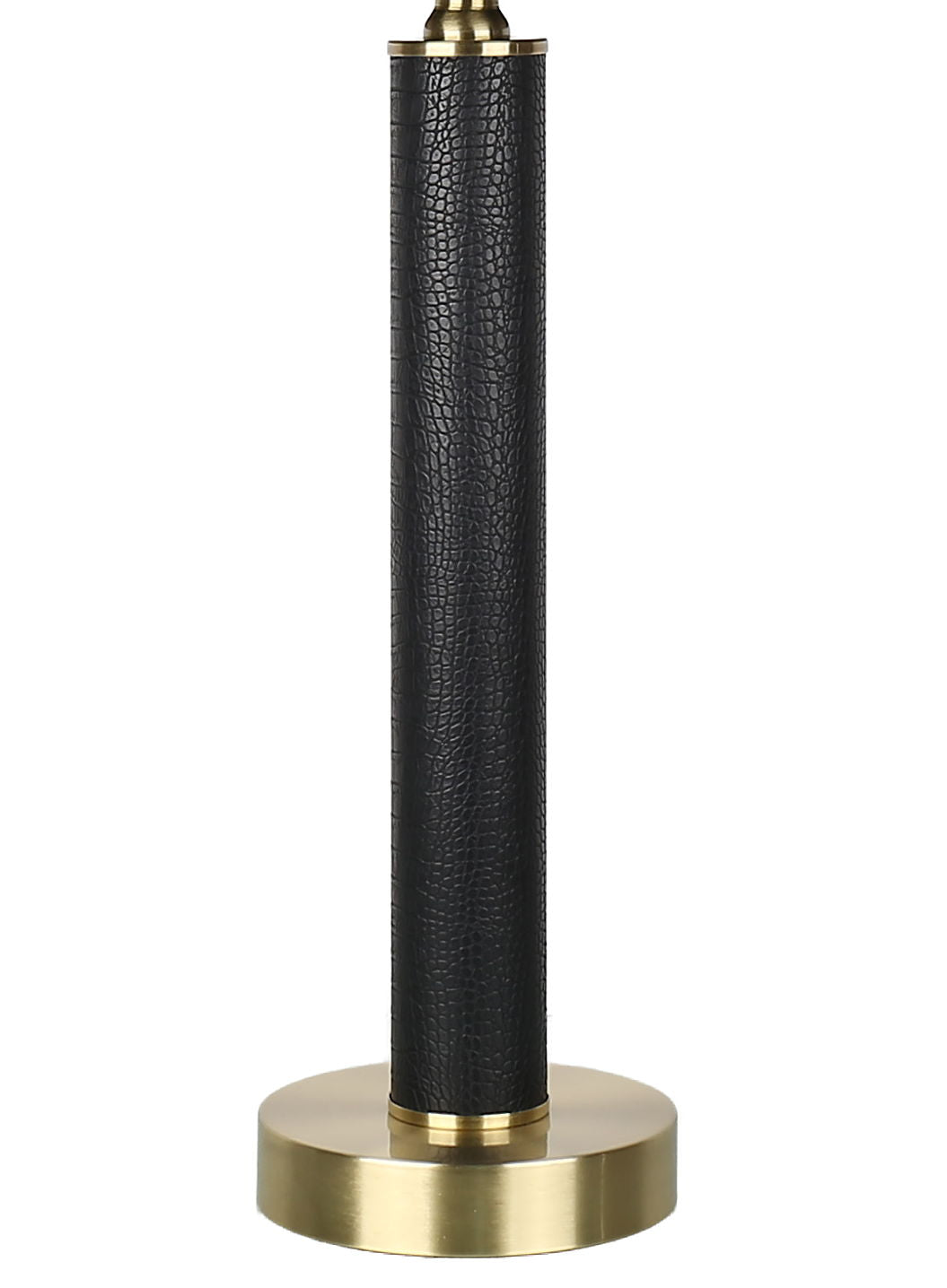 Midnight Regent - 27 X 11 - Pu Leather Table Lamp (Set of 2) - Black Pu Gator Leather