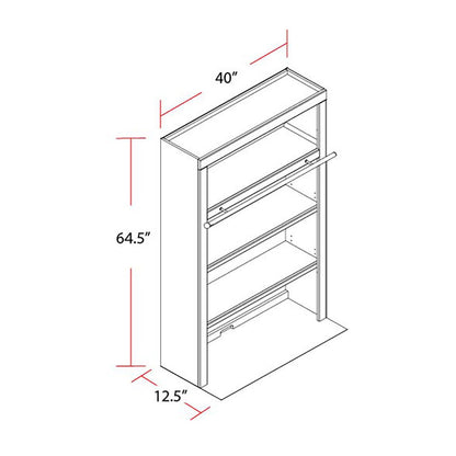Catalina - Library Hutch - Cottage White