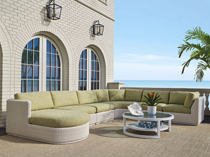 Ocean Breeze Promenade - Round Cocktail Table - White