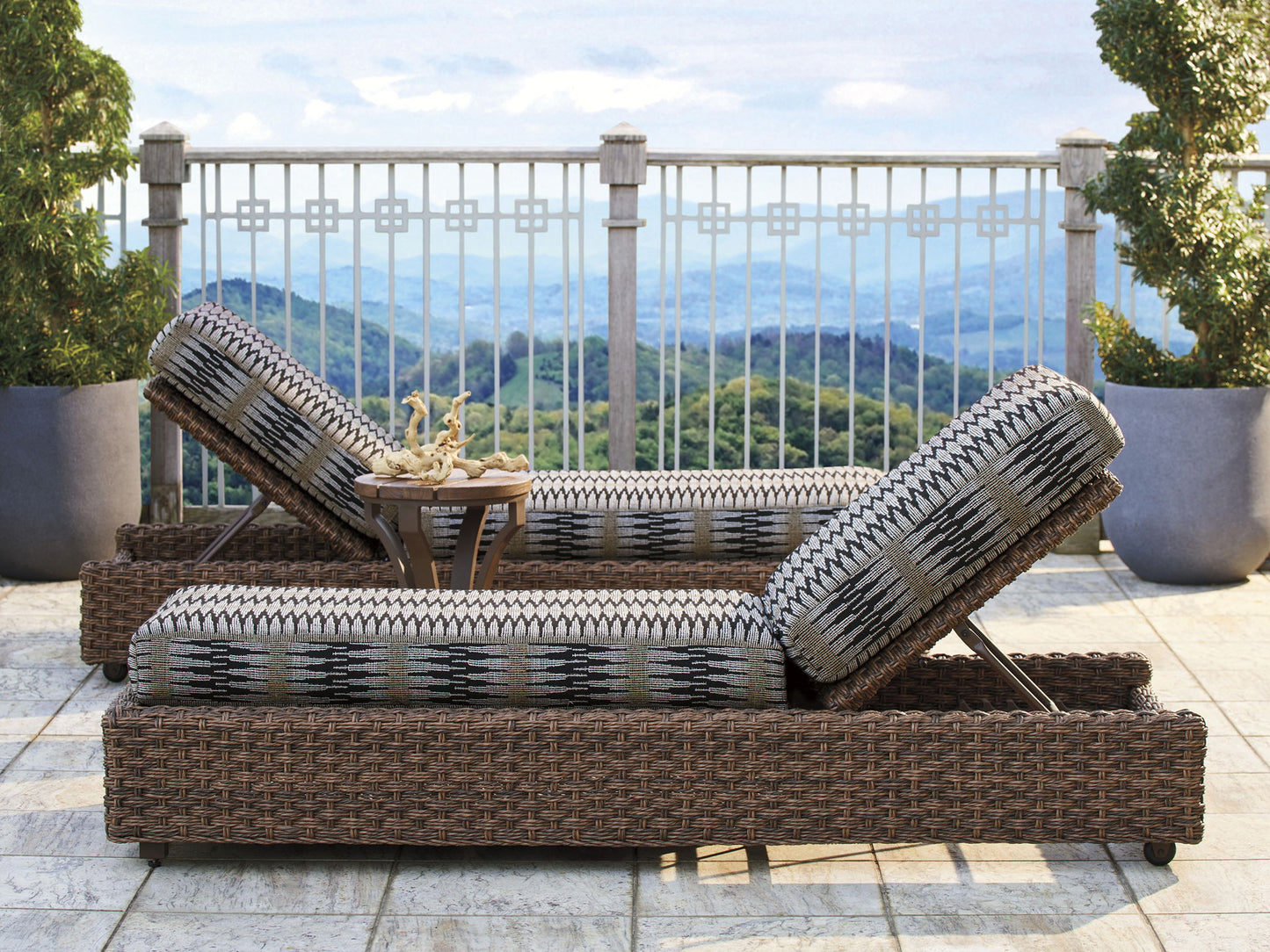 Kilimanjaro - Chaise - Dark Brown / Black
