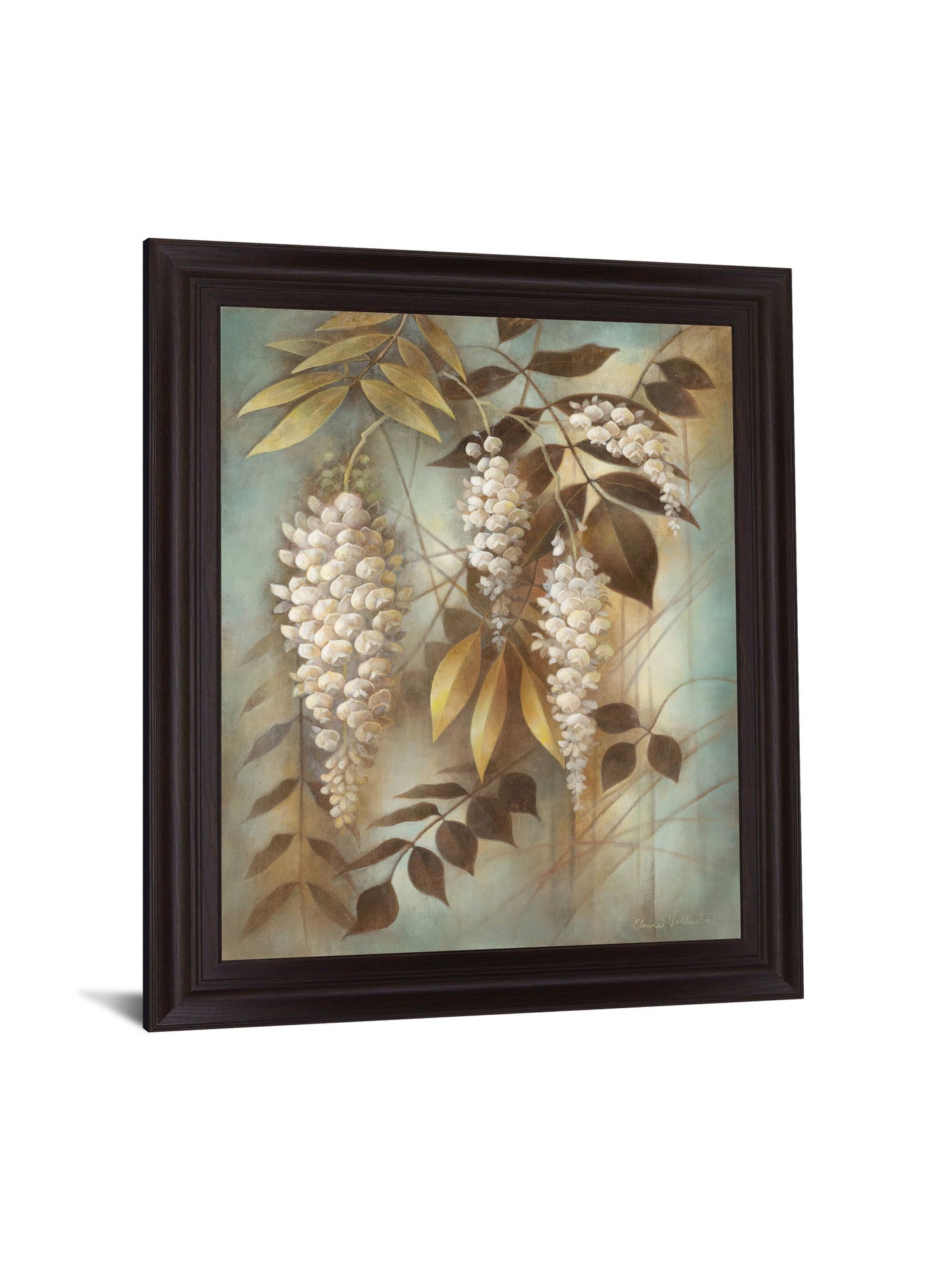 Golden Cascade - 28" x 34" Framed Wall Art - Beige