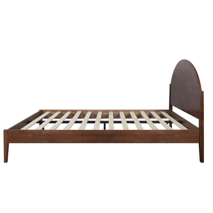 Rowland - 5/0 Queen Solid Wood Arched Headboard - Walnut