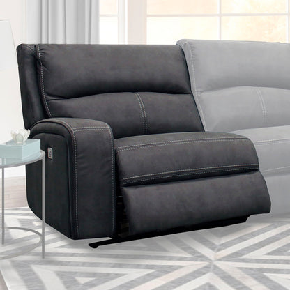 Polaris - Power Left Arm Facing Recliner - Slate