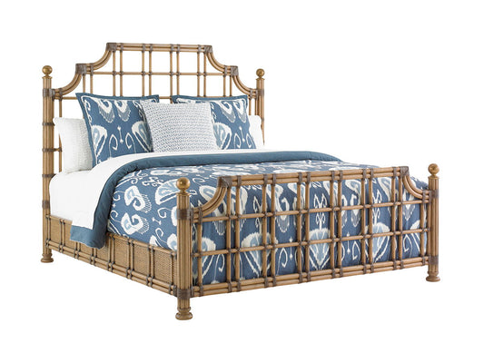 Twin Palms - St. Kitts Rattan Bed
