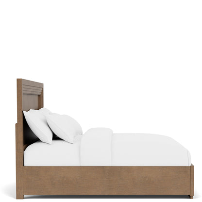 Cascade - California King / King Panel Headboard With Light - Casual Mink