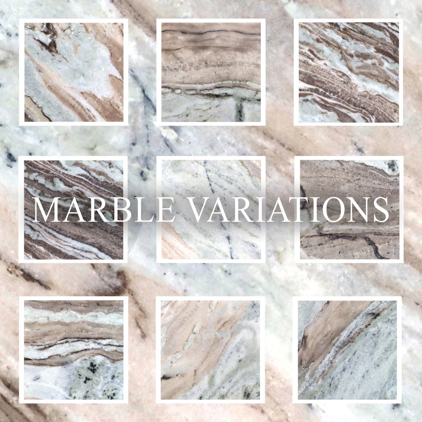 Kaleidoscope - Round Pedestal Marble Table Top - Aged Whiskey