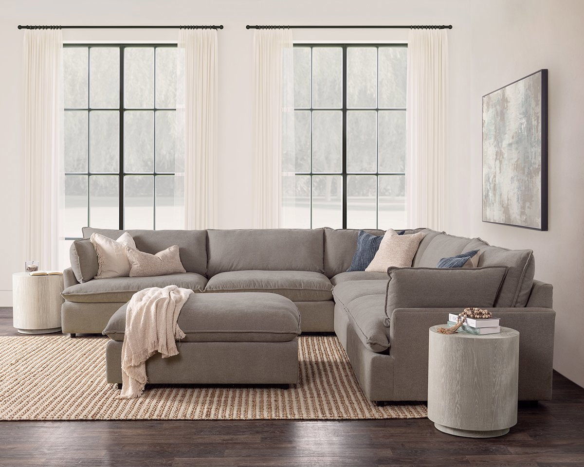 Caplan - 6 Piece Modular Sectional With Ottoman