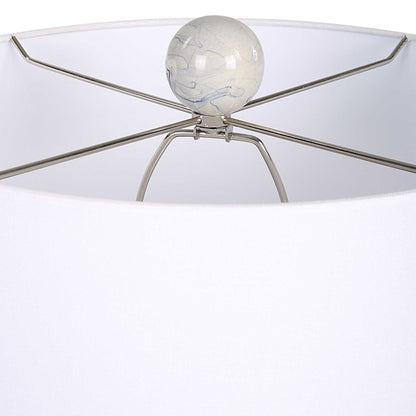 Waves - Blue & White Accent Lamp