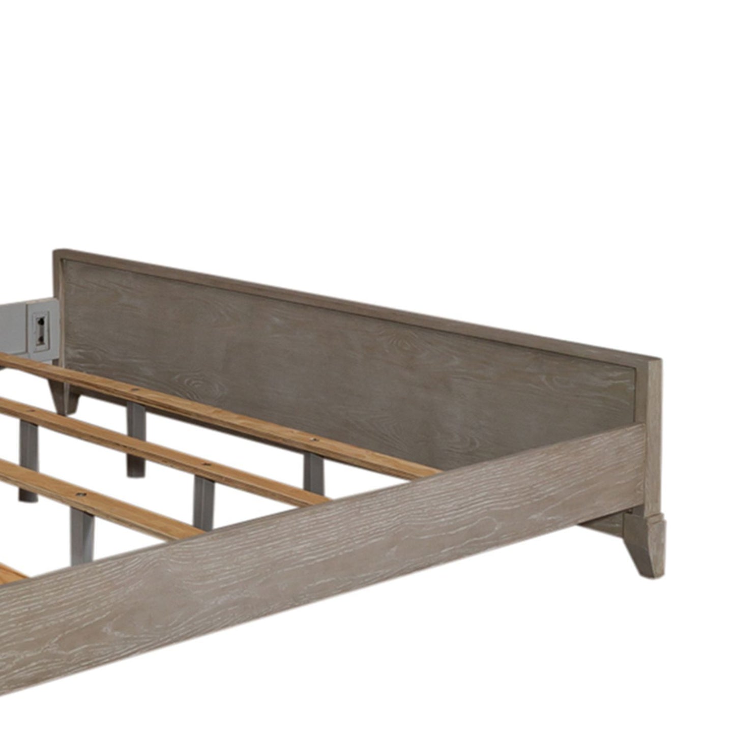 Belmar - King Panel Footboard - Washed Taupe