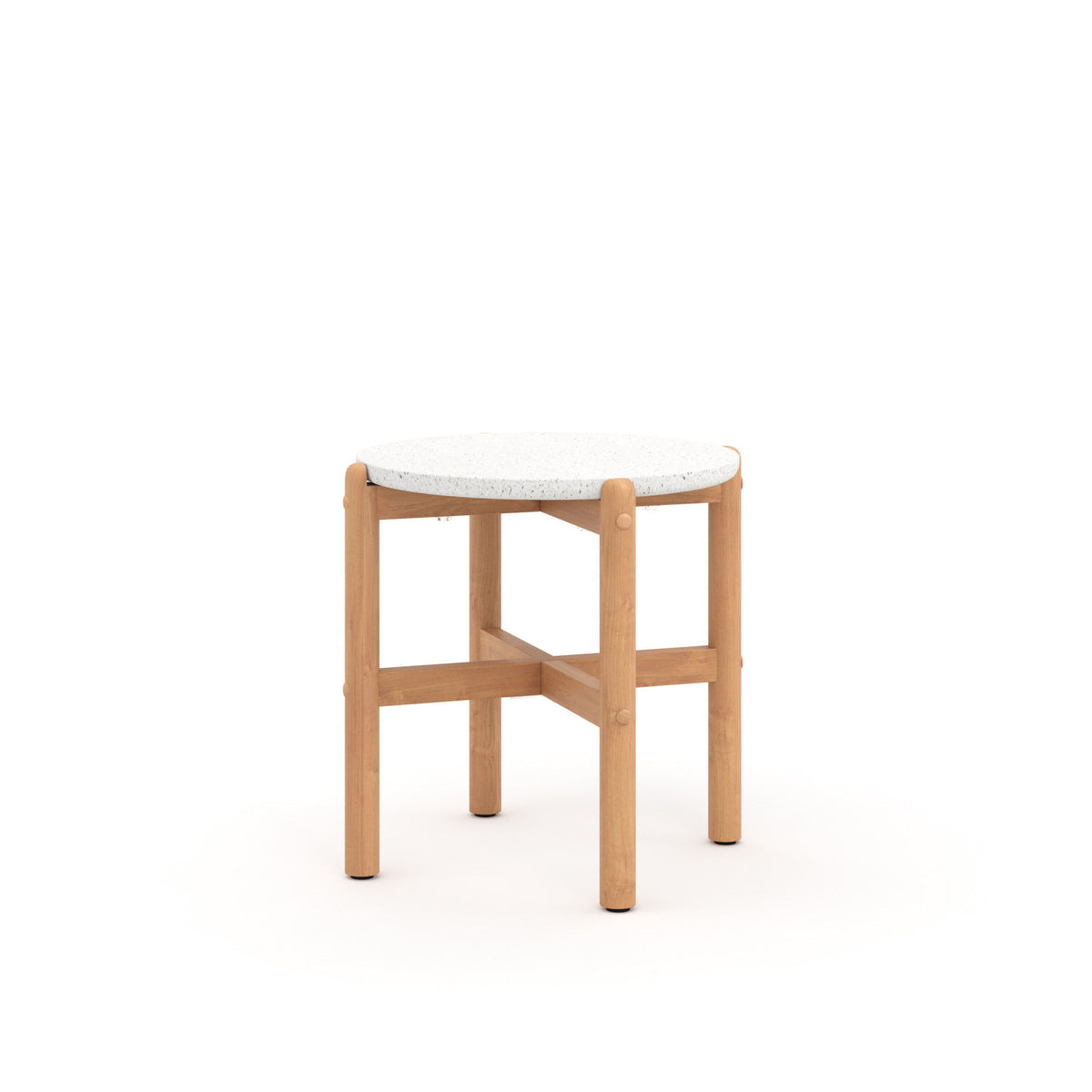 Solstice - End Table Wood Base - Brown